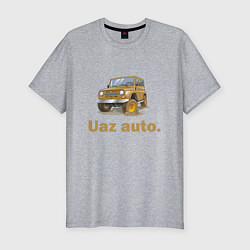Мужская slim-футболка УАЗ auto