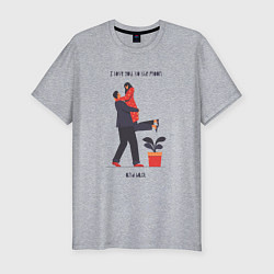 Мужская slim-футболка To the moon and back baby