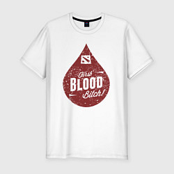 Футболка slim-fit Dota blood, цвет: белый