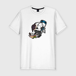 Футболка slim-fit Kobeni tilts, цвет: белый