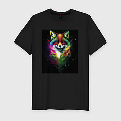 Мужская slim-футболка Colorful Fox