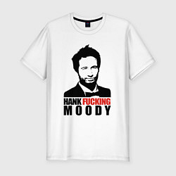 Футболка slim-fit Hank Moody, цвет: белый