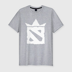 Футболка slim-fit Dota king, цвет: меланж