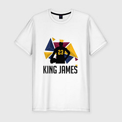 Мужская slim-футболка King James 23