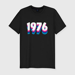 Мужская slim-футболка Made in 1976 vintage art