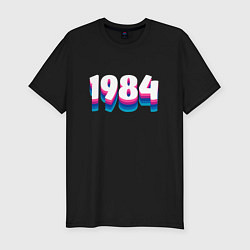 Мужская slim-футболка Made in 1984 vintage art