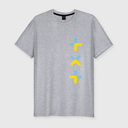 Мужская slim-футболка TXT vertical logo
