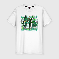 Мужская slim-футболка Аль-Хайтам дендро надписи