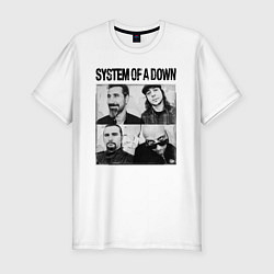 Мужская slim-футболка System of a down rock