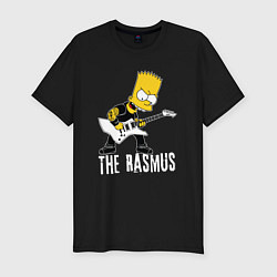 Мужская slim-футболка The Rasmus Барт Симпсон рокер