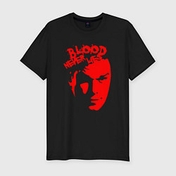 Футболка slim-fit Кровь не врёт, цвет: черный