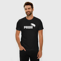 Футболка slim-fit Раша, цвет: черный — фото 2
