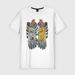Футболка slim-fit Львиная защита, цвет: белый