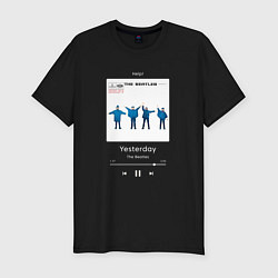 Футболка slim-fit The Beatles Yesterday плеер, цвет: черный