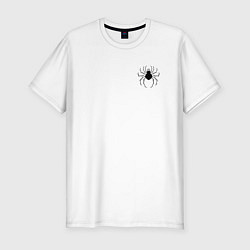 Мужская slim-футболка Лого паука