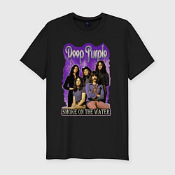 Футболка slim-fit Deep Purple rock, цвет: черный