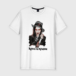 Мужская slim-футболка Marilyn Manson clipart