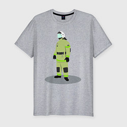 Мужская slim-футболка Пожарный МЧС России