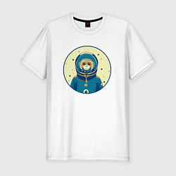 Мужская slim-футболка Ретро обезьяна