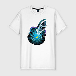 Футболка slim-fit Starship взлетает, цвет: белый