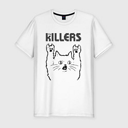Футболка slim-fit The Killers - rock cat, цвет: белый