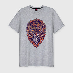 Мужская slim-футболка Cool owl