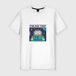 Мужская slim-футболка Большое космическое путешествие
