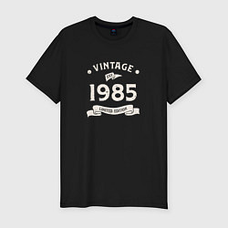 Футболка slim-fit Винтаж 1985 ограниченный выпуск, цвет: черный