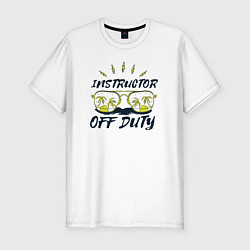 Футболка slim-fit Instructor off duty, цвет: белый