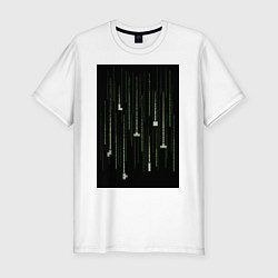Мужская slim-футболка Tetris simulation