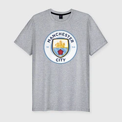Футболка slim-fit Manchester City FC, цвет: меланж