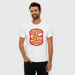 Футболка slim-fit Manchester 1878, цвет: белый — фото 2