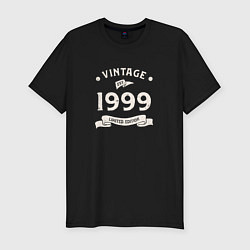 Мужская slim-футболка Винтаж 1999, ограниченный выпуск