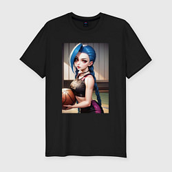 Футболка slim-fit Jinx с мячом, цвет: черный