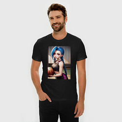 Футболка slim-fit Jinx с мячом, цвет: черный — фото 2