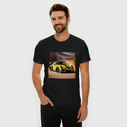 Футболка slim-fit Porsche 911, цвет: черный — фото 2