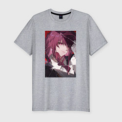 Мужская slim-футболка Кафка за стеклом