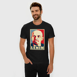 Футболка slim-fit Lenin, цвет: черный — фото 2