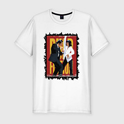 Футболка slim-fit Криминальное чтиво - танец, цвет: белый