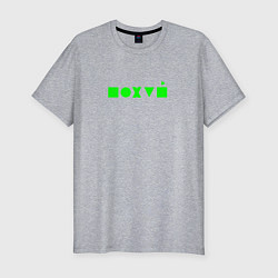 Футболка slim-fit Мне пох на все, цвет: меланж