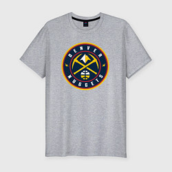 Мужская slim-футболка Denver Nuggets