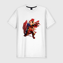 Футболка slim-fit Street Fighter 6 Zangief, цвет: белый