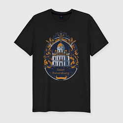 Мужская slim-футболка Санкт - Петербург