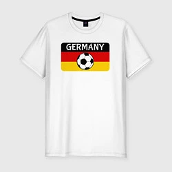 Футболка slim-fit Football Germany, цвет: белый