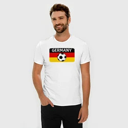 Футболка slim-fit Football Germany, цвет: белый — фото 2
