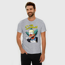 Футболка slim-fit Krusty the clown, цвет: меланж — фото 2