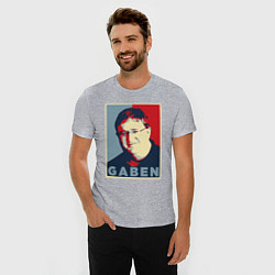Футболка slim-fit Gaben, цвет: меланж — фото 2