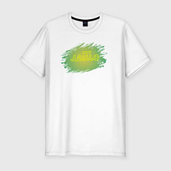 Футболка slim-fit Настроение лето, цвет: белый