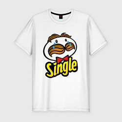 Мужская slim-футболка Single