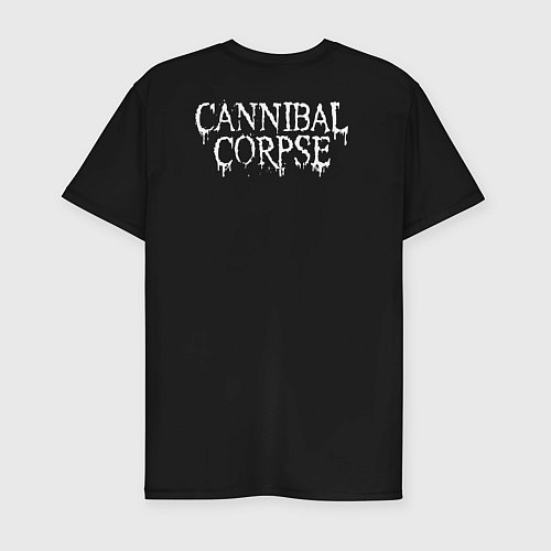 Мужская slim-футболка Cannibal Corpse - butchered at birth / Черный – фото 2